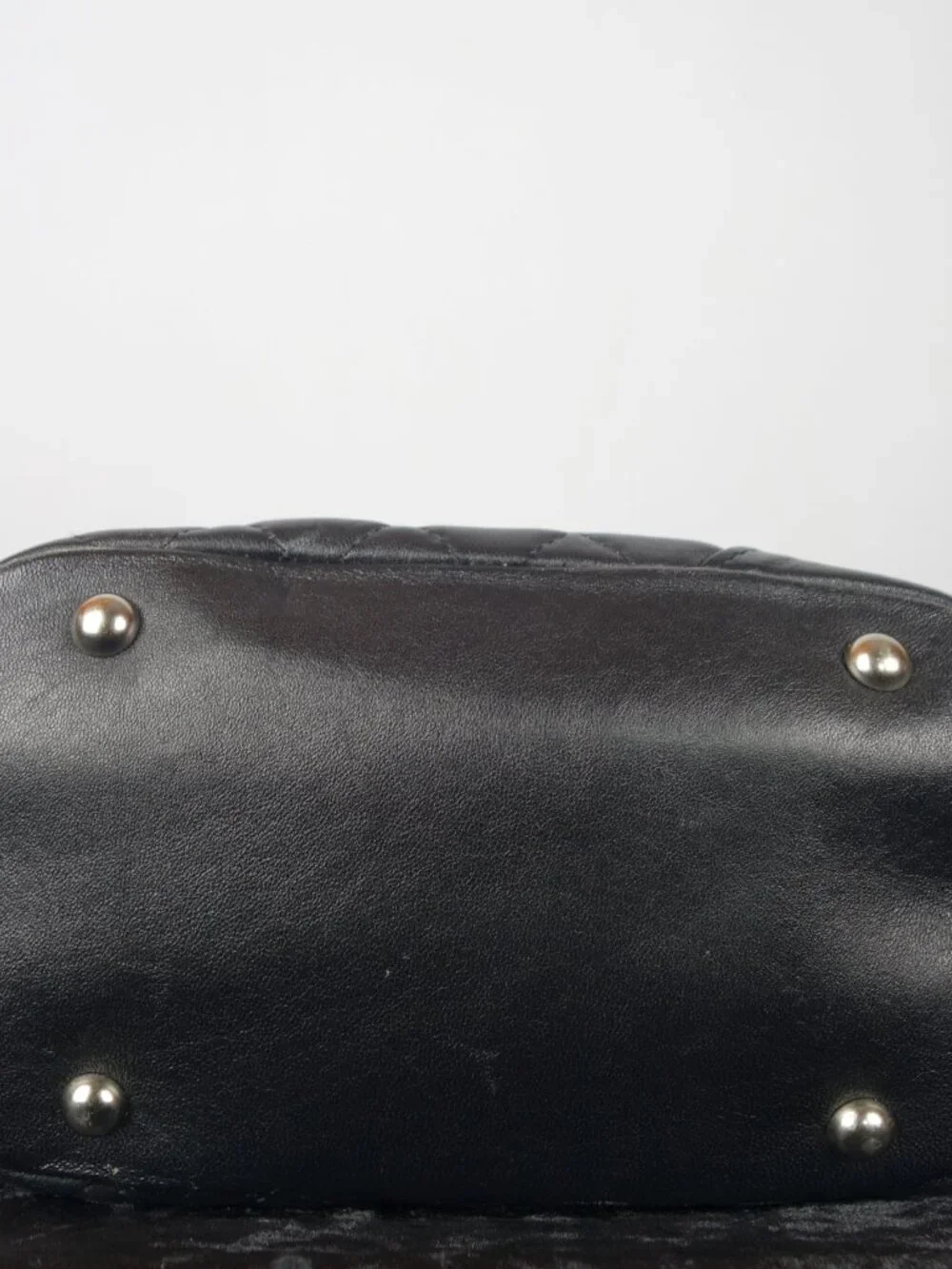 Chanel CC Cambon Ligne Quilted Leather Hand Bag Made in France w/ Rolled Straps